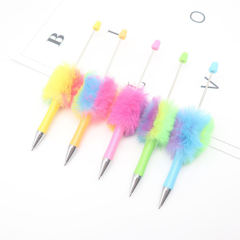 Wholesale Cartoon beaded cute pen with cute beads and cute girly gift pen